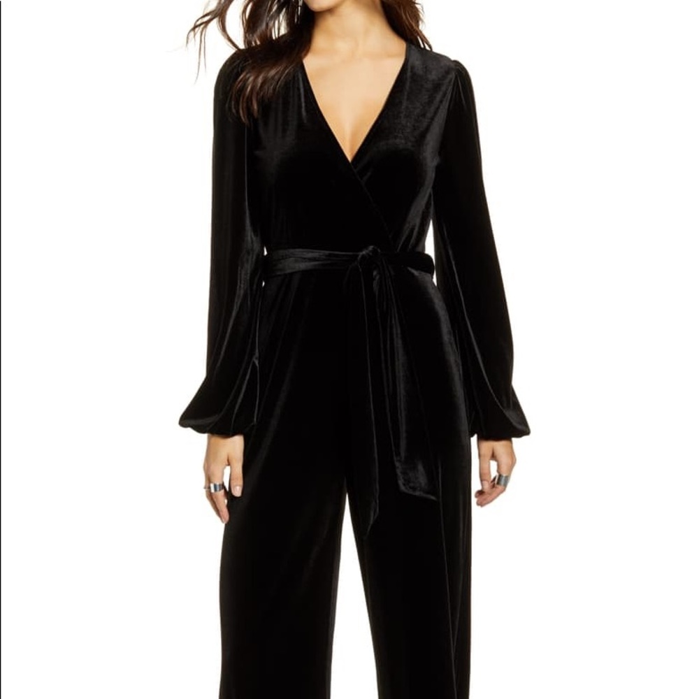 Velvet Belted Elegant Jumpsuit - Vero Moda medium